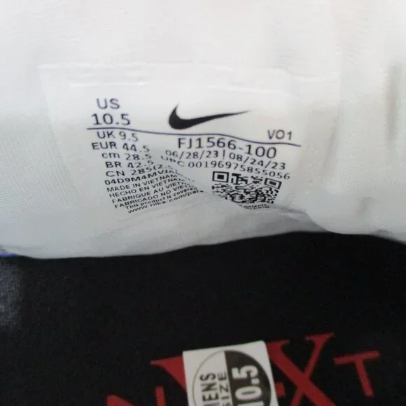 Nike LeBron NXXT Gen Ampd Basketball Shoes Mens 10.5 White Black Red FJ1566 100 - Picture 8 of 8